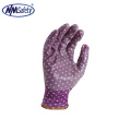 NMsafety 13 gauge gardening protective glove custom pattern NBR garden gloves CE EN388 3121X